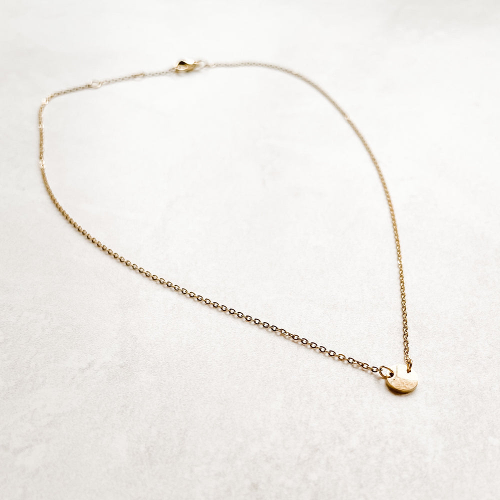 Everly Tiny Disc Layering Necklace