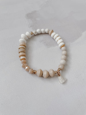 Sand - Wooden Bead Bracelet