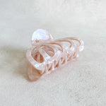 Fancy Claw Clip - Rose Quartz