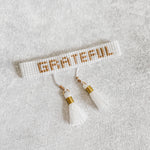 GRATEFUL Adjustable Beaded Bracelet