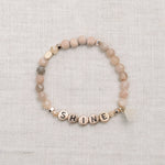 POSITIVITY - Peach Moonstone & Rosewood Custom Bracelet