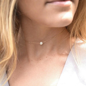 Everly Tiny Disc Layering Necklace