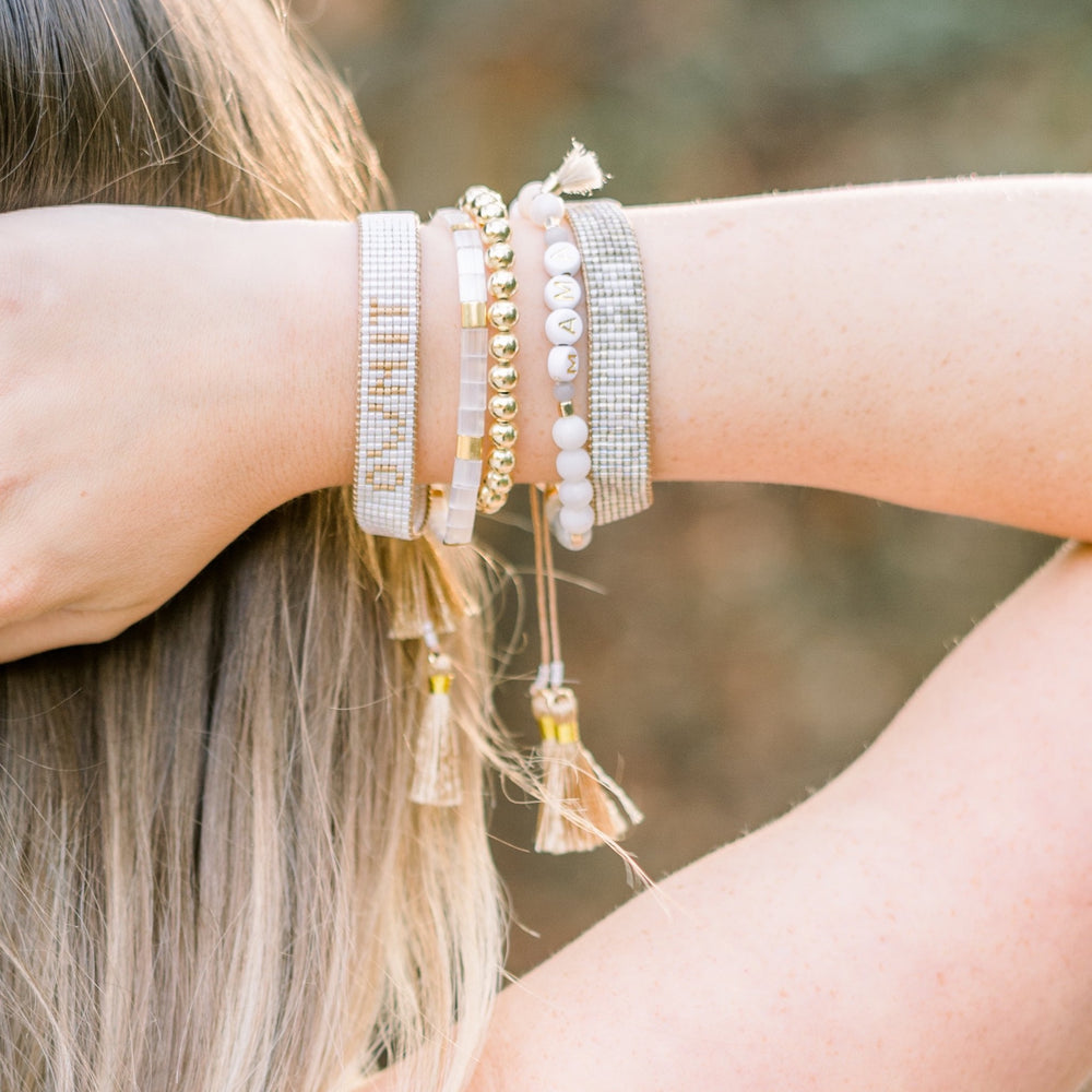 Shell - Glass Tile Bracelet