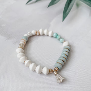 Saltwater - Wooden Bead Bracelet